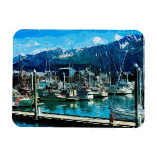 Imán Seward Harbor Alaska Abstract Impressionism