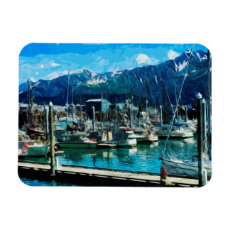 Imán Seward Harbor Alaska Abstract Impressionism