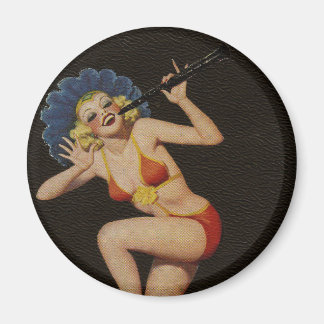 Imán Sexy Vintage Pin up chica Art ♡ Magnet