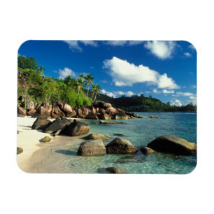 Imán Seychelles, la isla Mahe, la playa Anse Royale. 3