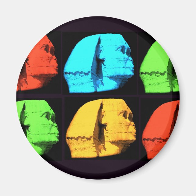 Imán Sfinge Collage (Frente)