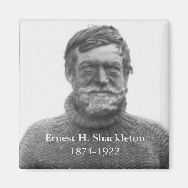 Imán Shackleton en la foto de Nimrod Antártico de 1909 (Frente)