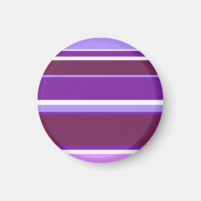 Imán Shades of purple stripes (Frente)