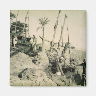 Imán Shadufs en Egipto superior (foto de la sepia)