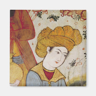 Imán Shah Abbas I y una oferta de Courtier