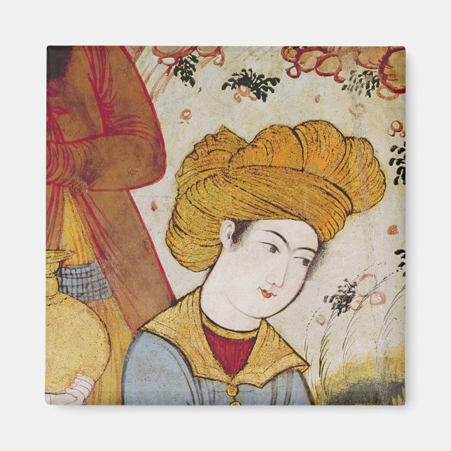 Imán Shah Abbas I y una oferta de Courtier (Frente)