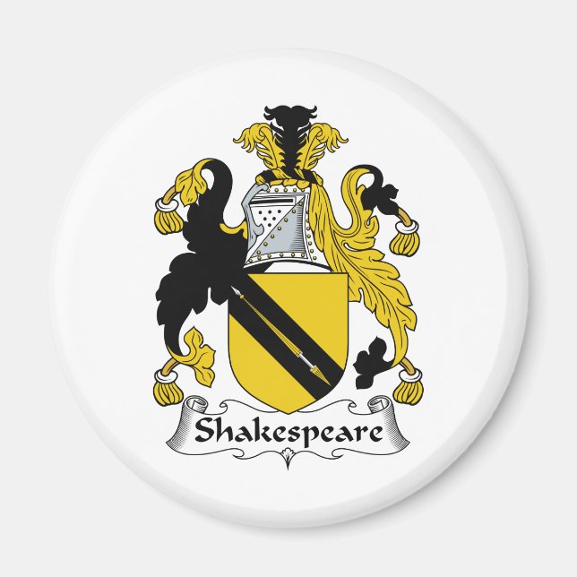 Imán Shakespeare Family Crest (Frente)