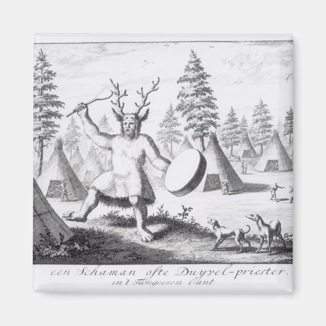 Imán Shaman nativo americano (Frente)