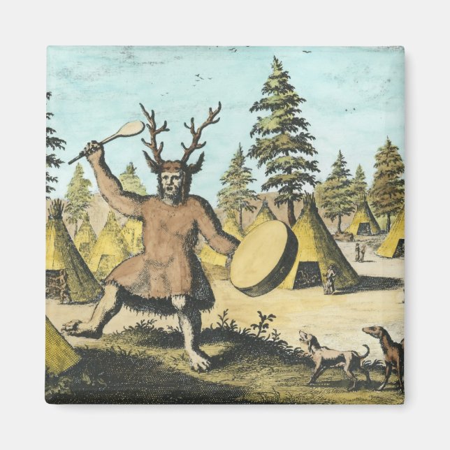 Imán Shaman nativo americano (Frente)