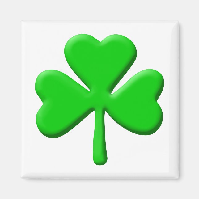 Imán shamrock 3d (Frente)