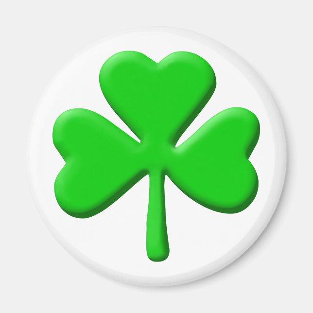 Imán shamrock 3d (Frente)