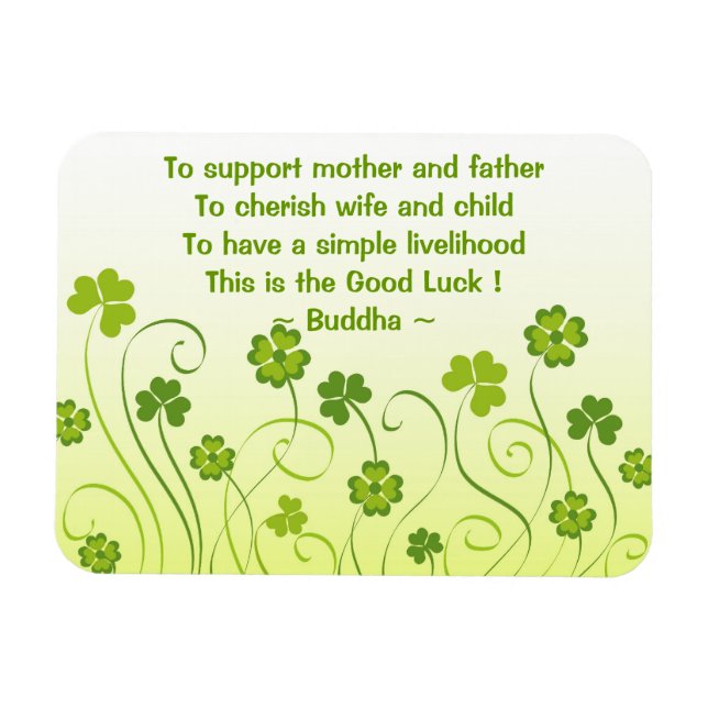 Imán Shamrock and clovers (Horizontal)