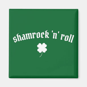 Imán Shamrock and roll Día de San Patricio