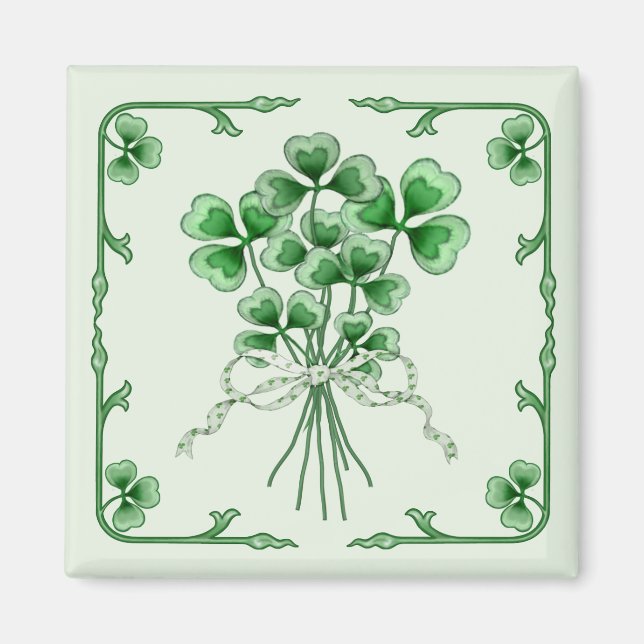 Imán Shamrock Bouquet 2 (Frente)