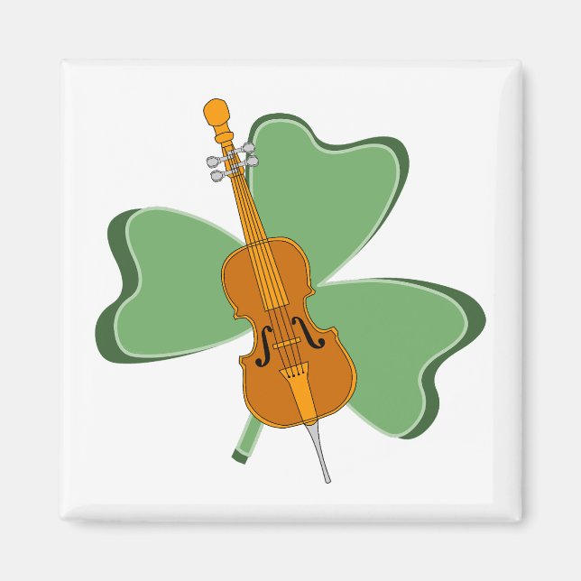 Imán Shamrock Cello (Frente)