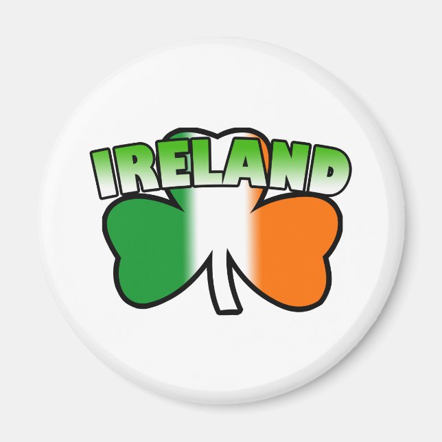 Imán Shamrock de Irlanda (Frente)