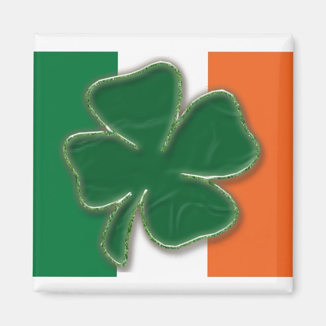 Imán Shamrock Flag Magnet (Frente)