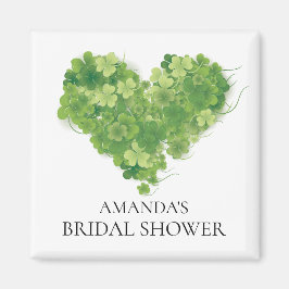 Imán Shamrock Heart Bridal Shower Favnet