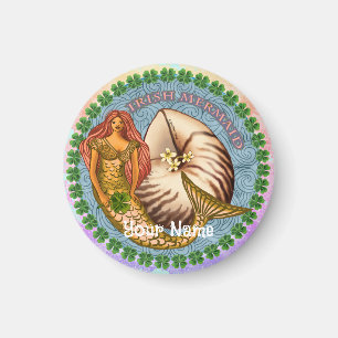 Imán Shamrock Mermaid