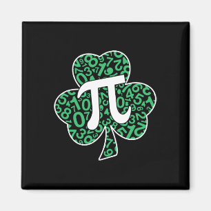 Imán Shamrock Pi Day Cute St. Patrick's Day and Math Lo