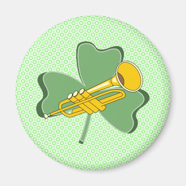 Imán Shamrock Trumpet (Frente)
