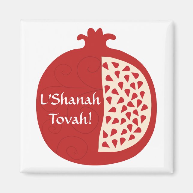 Imán Shanah Tovah Rosh Hashanah Año Nuevo judío (Frente)