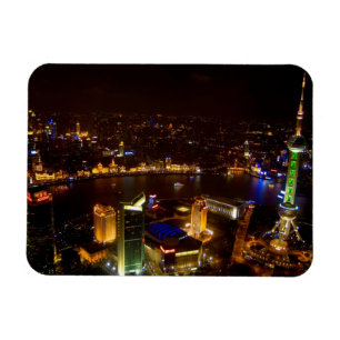 Imán Shanghái China maravilloso horizonte con moderno