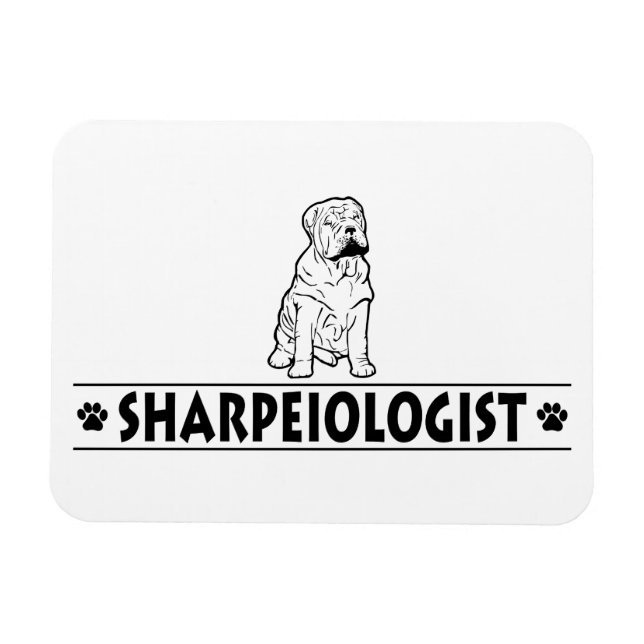 Imán Shar-Pei chino humorístico (Horizontal)