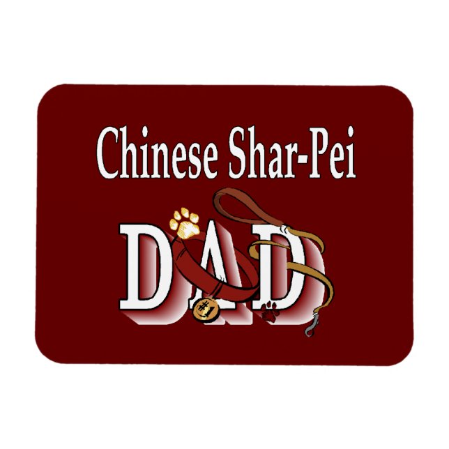 Imán Shar-Pei DAD chino (Horizontal)
