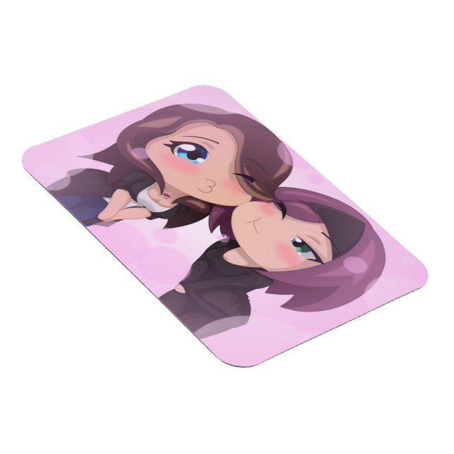 Imán Sharm y Gigi Chibi Magnet (Lado Derecho)