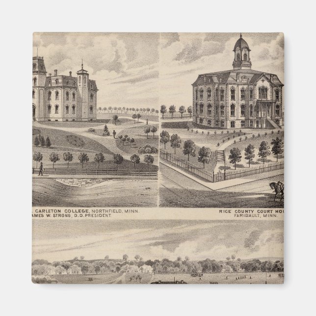Imán Shattuck School, Faribault Willis Hall, Minnesota (Frente)