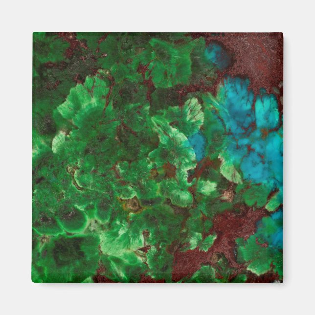 Imán Shattuckita verde (Frente)