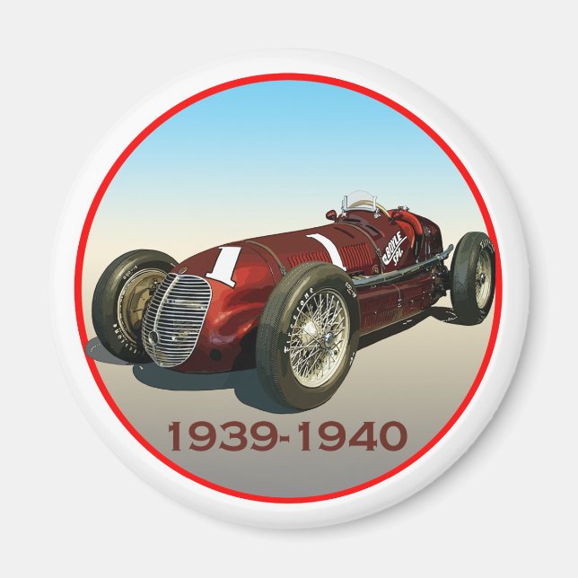 Imán Shaw Maserati 8CTF Indy Car (Frente)