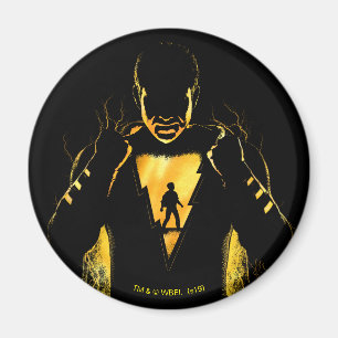 Imán ¡SHAZAM! el   Shazam y silueta del relámpago de