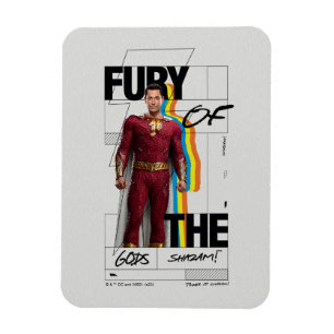 Imán ¡SHAZAM! Furia de los dioses   Arte estilo álbum r