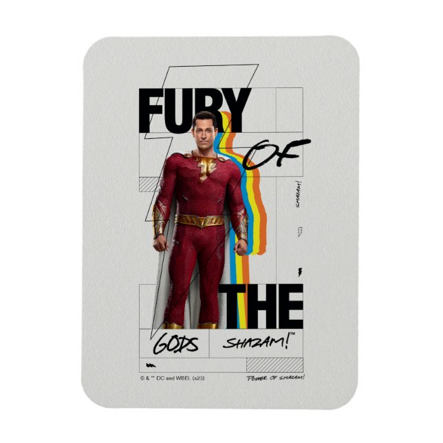 Imán ¡SHAZAM! Furia de los dioses | Arte estilo álbum r (Vertical)