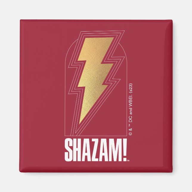 Imán ¡SHAZAM! Furia de los dioses | Insignia Lightning  (Frente)