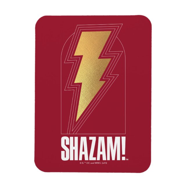 Imán ¡SHAZAM! Furia de los dioses | Insignia Lightning  (Vertical)