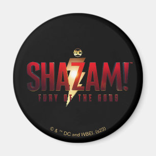 Imán ¡SHAZAM! Furia de los dioses   Logo de Furia de lo