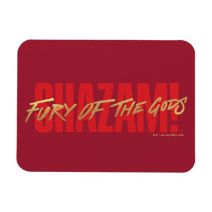Imán ¡SHAZAM! Furia de los dioses   Logotipo del marcad
