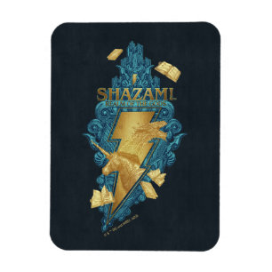 Imán ¡SHAZAM! Furia de los dioses Logotipo Realm of t