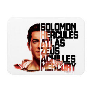 Imán ¡SHAZAM!   Gráfico de Acrónimo de Shazam Closeup