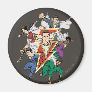 Imán ¡SHAZAM! gráfico de la familia del   Shazam