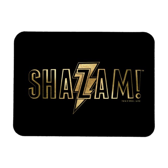 Imán ¡SHAZAM! | Logotipo de oro (Horizontal)