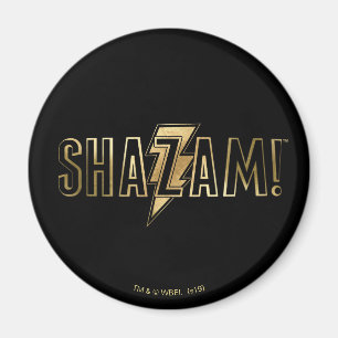 Imán ¡SHAZAM! logotipo del oro del  