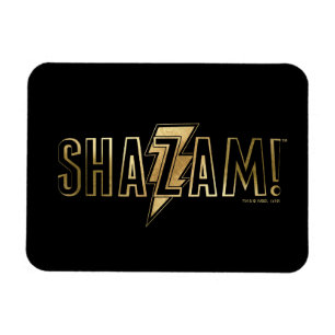 Imán ¡SHAZAM! logotipo del oro del  