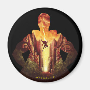 Imán ¡SHAZAM! Shazam Sunset Silhouette