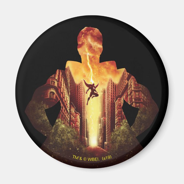 Imán ¡SHAZAM! | Shazam Sunset Silhouette (Frente)