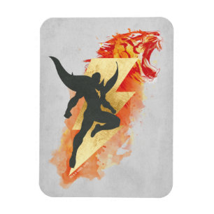 Imán ¡SHAZAM!   Shazam Tiger & Lightning Graphic