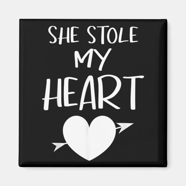 Imán She Stole My Heart Valentines Day Matching Couples (Frente)